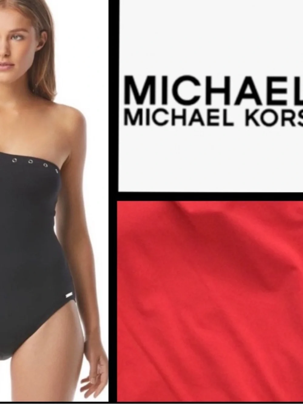 NWOT Michael MK One Shoulder Swimsuit